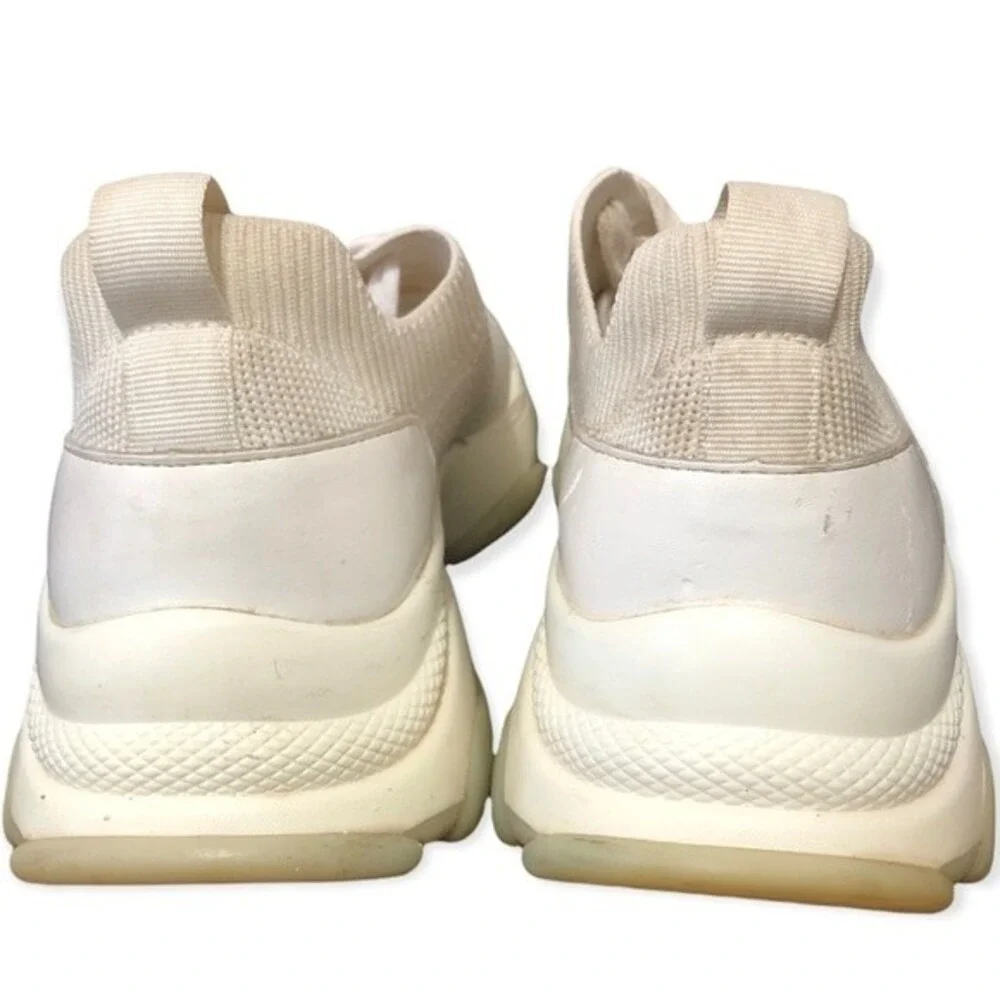 Women's chunky sole Sneakers Myles Q by Steve Madden Size 8 Cream‎ color